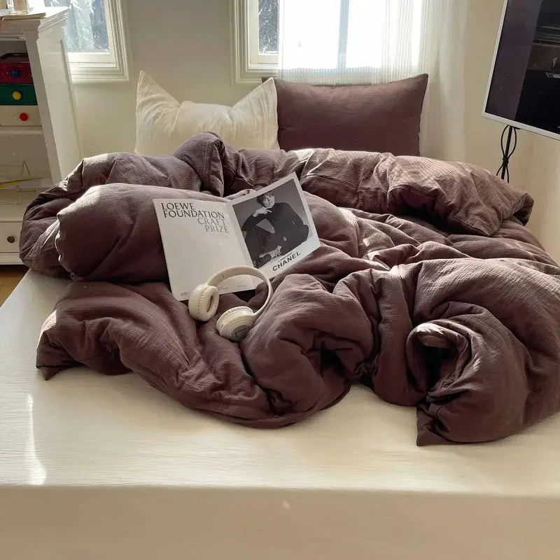 Ultra Soft Washed Microfiber Duvet Cover Set with Pillowcases Julia M LifeStyles