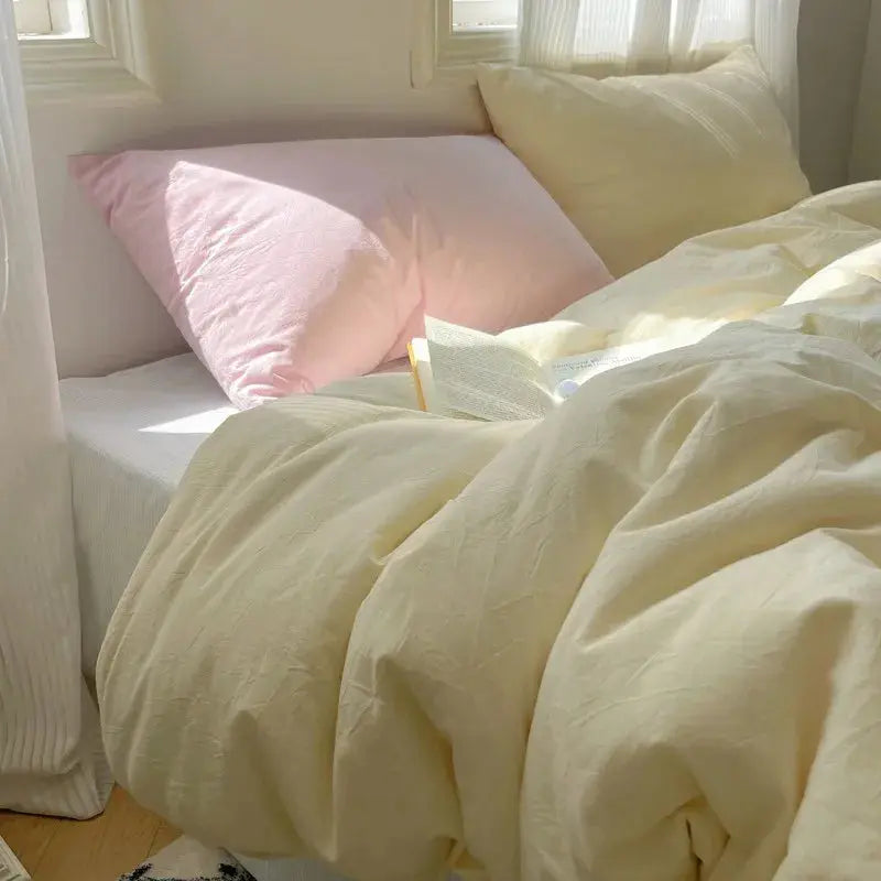 Ultra Soft Washed Microfiber Duvet Cover Set with Pillowcases Julia M LifeStyles