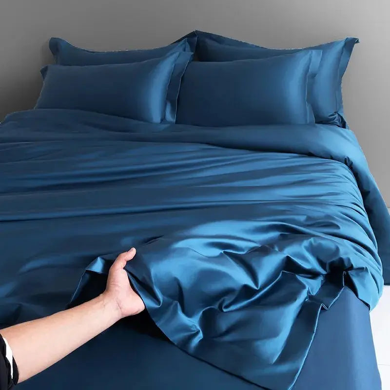 Luxury 1000TC Long Staple Cotton Silky Sateen Duvet Cover Set - Julia M LifeStyles