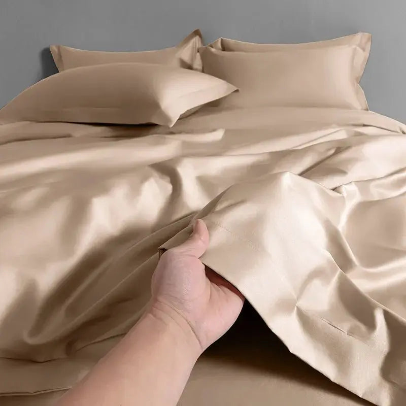 Luxury 1000TC Long Staple Cotton Silky Sateen Duvet Cover Set - Julia M LifeStyles