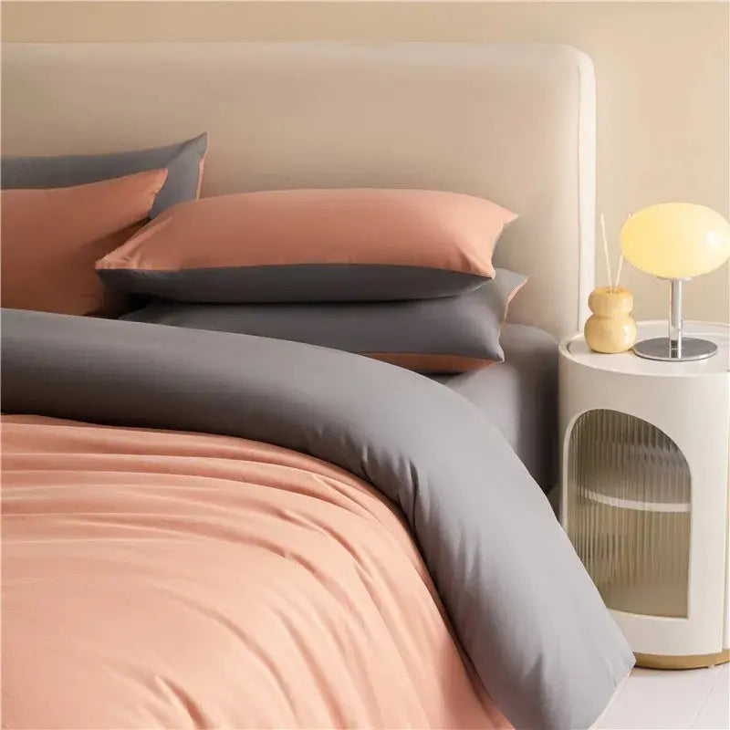 Luxurious Reversible Brushed Cotton Duvet Cover Set with Pillowcases Julia M LifeStyles