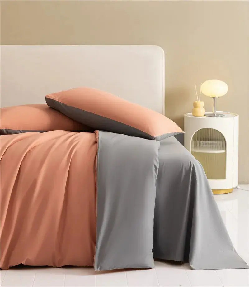 Luxurious Reversible Brushed Cotton Duvet Cover Set with Pillowcases Julia M LifeStyles