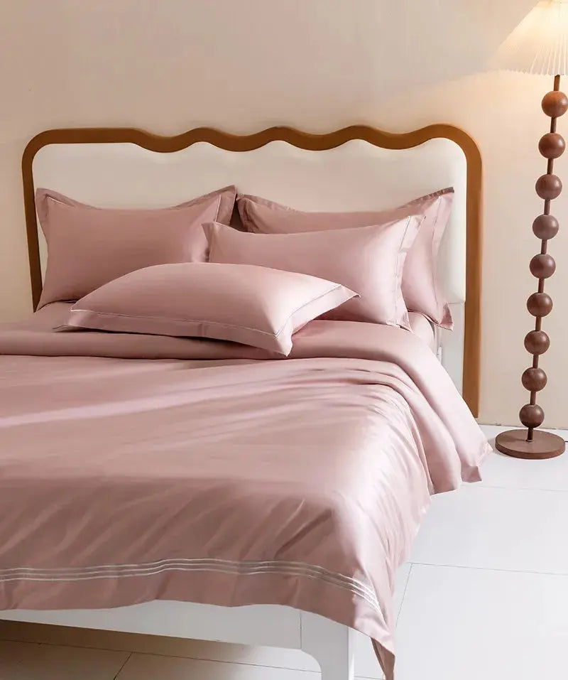 Luxury 1000TC Egyptian Cotton Duvet Cover Set with Silver Embroidery Julia M LifeStyles