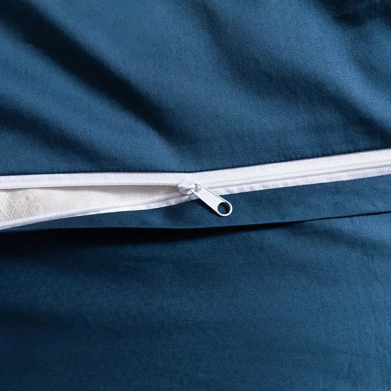 Luxury 1000TC Egyptian Cotton Duvet Cover Set with Silver Embroidery Julia M LifeStyles