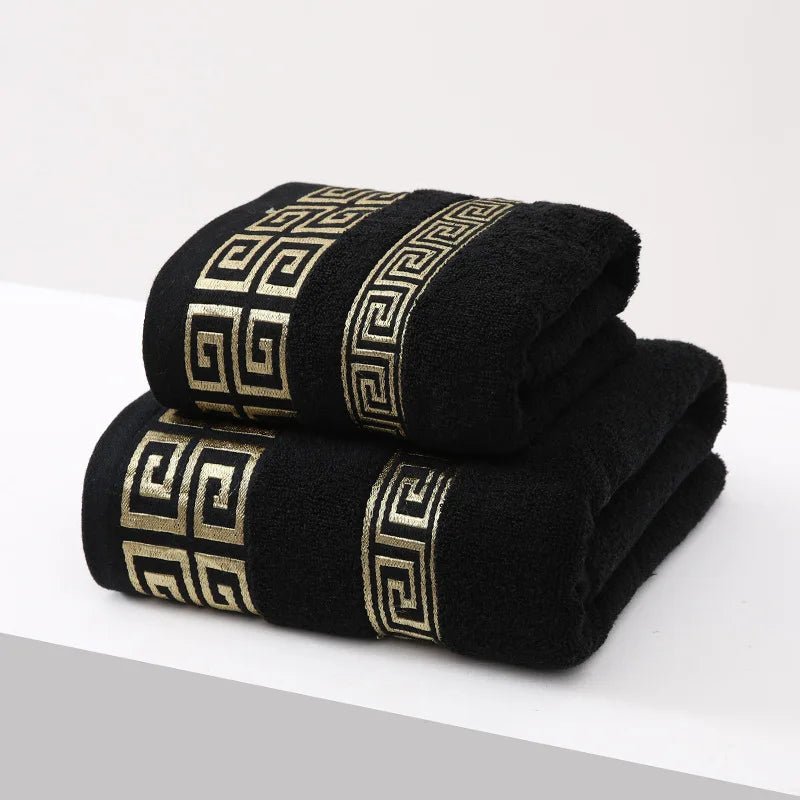 2PCS Green Bath Towels Set - Julia M LifeStyles