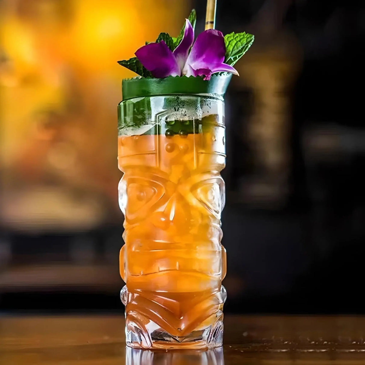 Big Eyes Ghost Face Tiki Cocktail Glass - Julia M LifeStyles