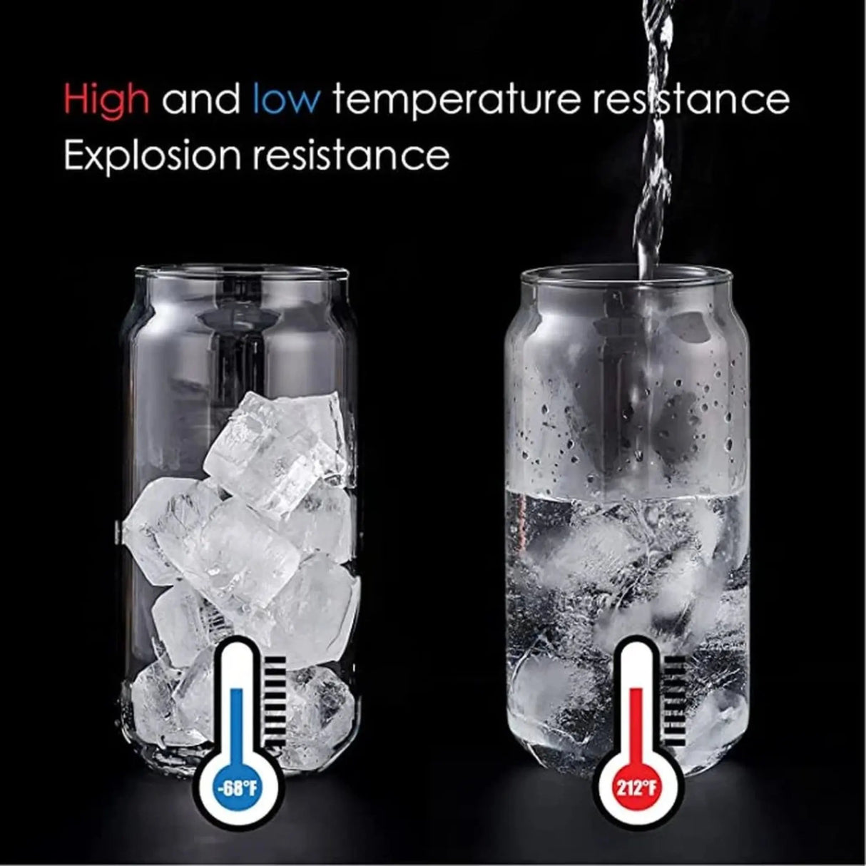 Julia M LifeStyles Glass Bubble Tea Cup Set - 4 Stylish Cups with Lids & Straws - Julia M LifeStyles