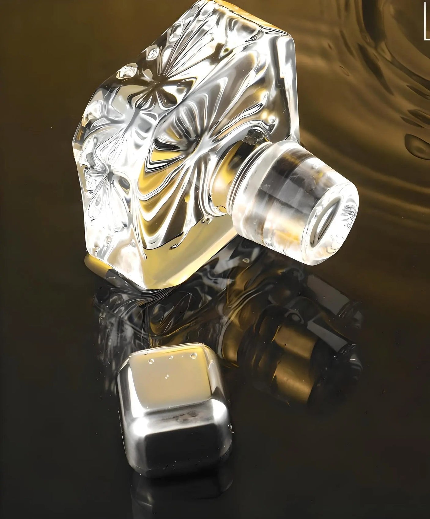 Luxury Golden Edge Crystal Whiskey Glass Set - Julia M LifeStyles