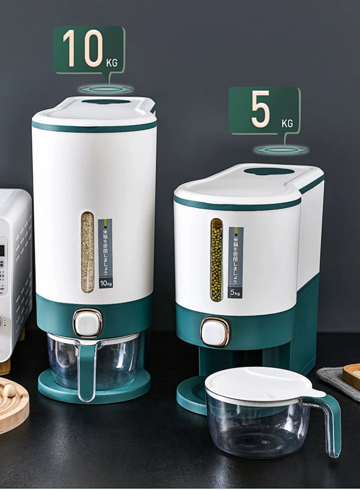 Luxurious Seal & Dispense Rice Storage Bucket Julia M LifeStyles