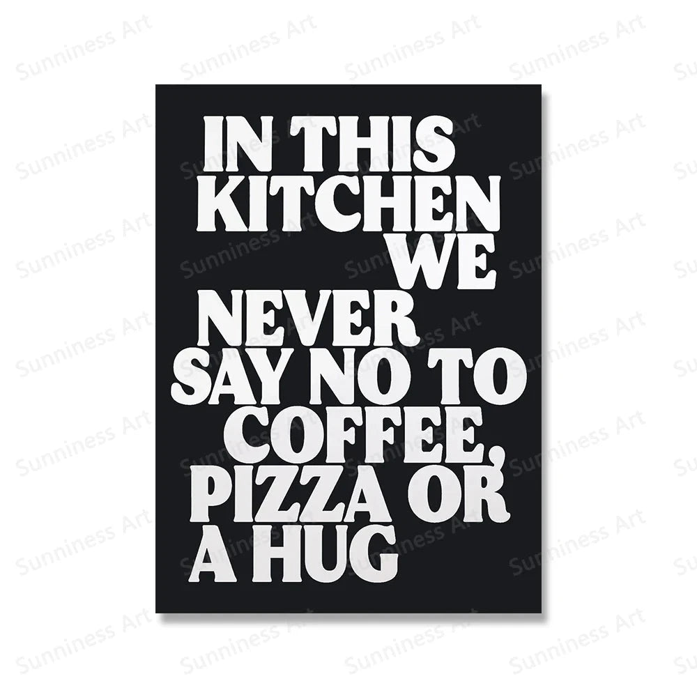 Colorful Kitchen Quote Canvas Art for Coffee & Tea Lovers Julia M LifeStyles