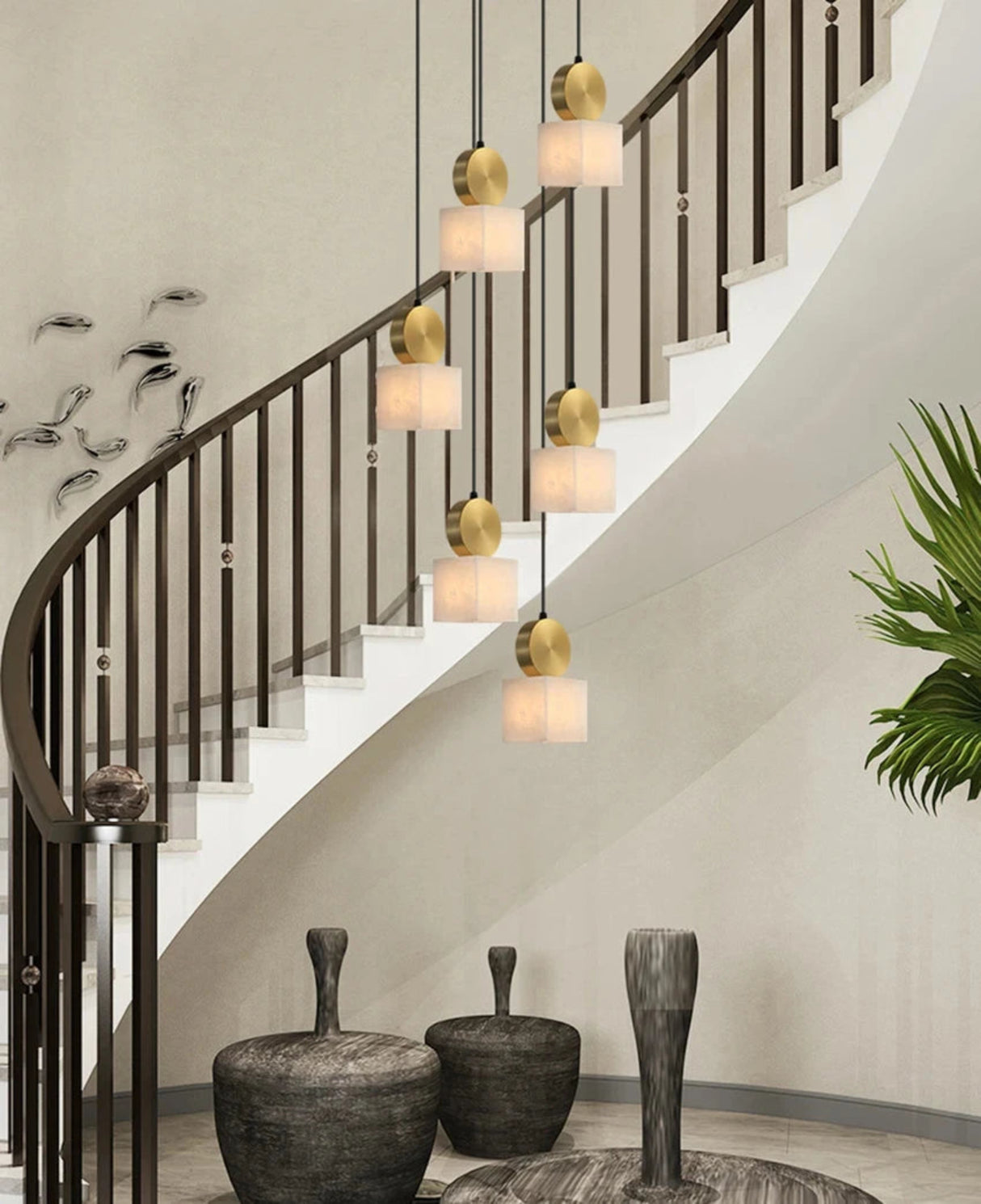 Nordic Marble+ Copper Pendant Lights LED Hanging Lamp Fixtures Bedroom Bedside Dining Room Indoor Lighting Lustres Luminaires G9 Julia M LifeStyles