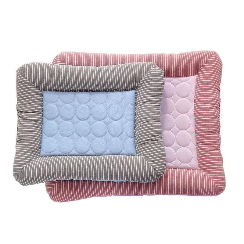 Pet Cooling Pad Bed For Dogs Cats Puppy Kitten Cool Mat Pet Blanket Ice Silk Material Soft For Summer Sleeping Blue Breathable - Julia M LifeStyles