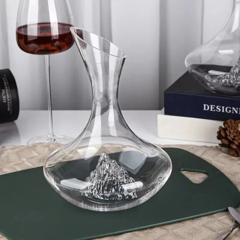 2000ml Crystal Glass Wine Decanter - Elegant Quick Dispenser for Reds and Whiskey Julia M LifeStyles