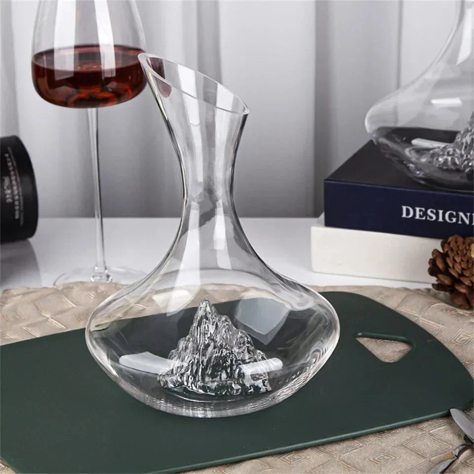 2000ml Crystal Glass Wine Decanter - Elegant Quick Dispenser for Reds and Whiskey Julia M LifeStyles