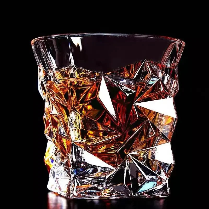 Creative Rotating Crystal Glass Cocktail and Whiskey Cup 290ml Julia M LifeStyles