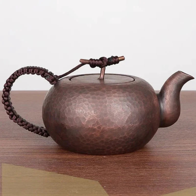 Vintage Handcrafted Copper Tea Pot with Hammered Texture - 450ml Julia M LifeStyles