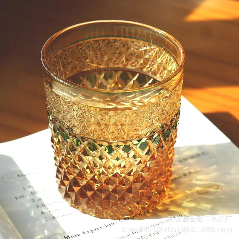Classic Design Whiskey Wine Beer Water Cup Hand-Carved Foreign Shot Glass with Luxury Gift Box Julia M LifeStyles