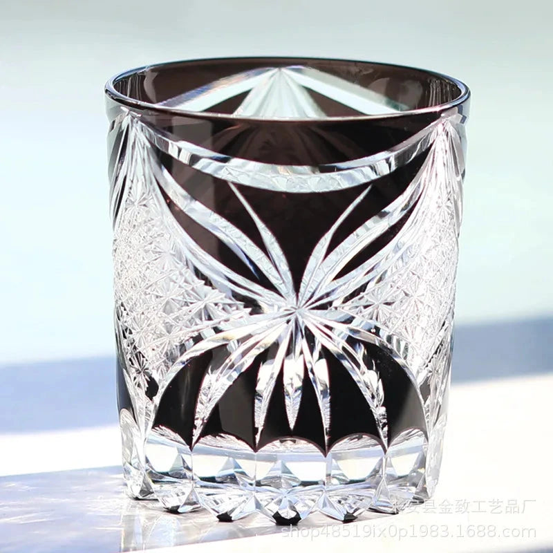 Classic Design Whiskey Wine Beer Water Cup Hand-Carved Foreign Shot Glass with Luxury Gift Box Julia M LifeStyles