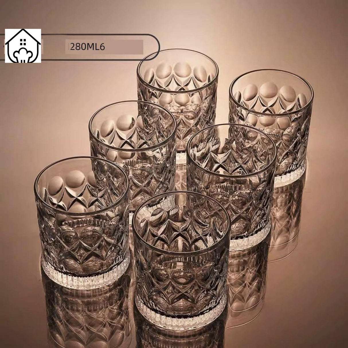 Crystal Whiskey Glass Set of 6 (201-300mL) Julia M LifeStyles