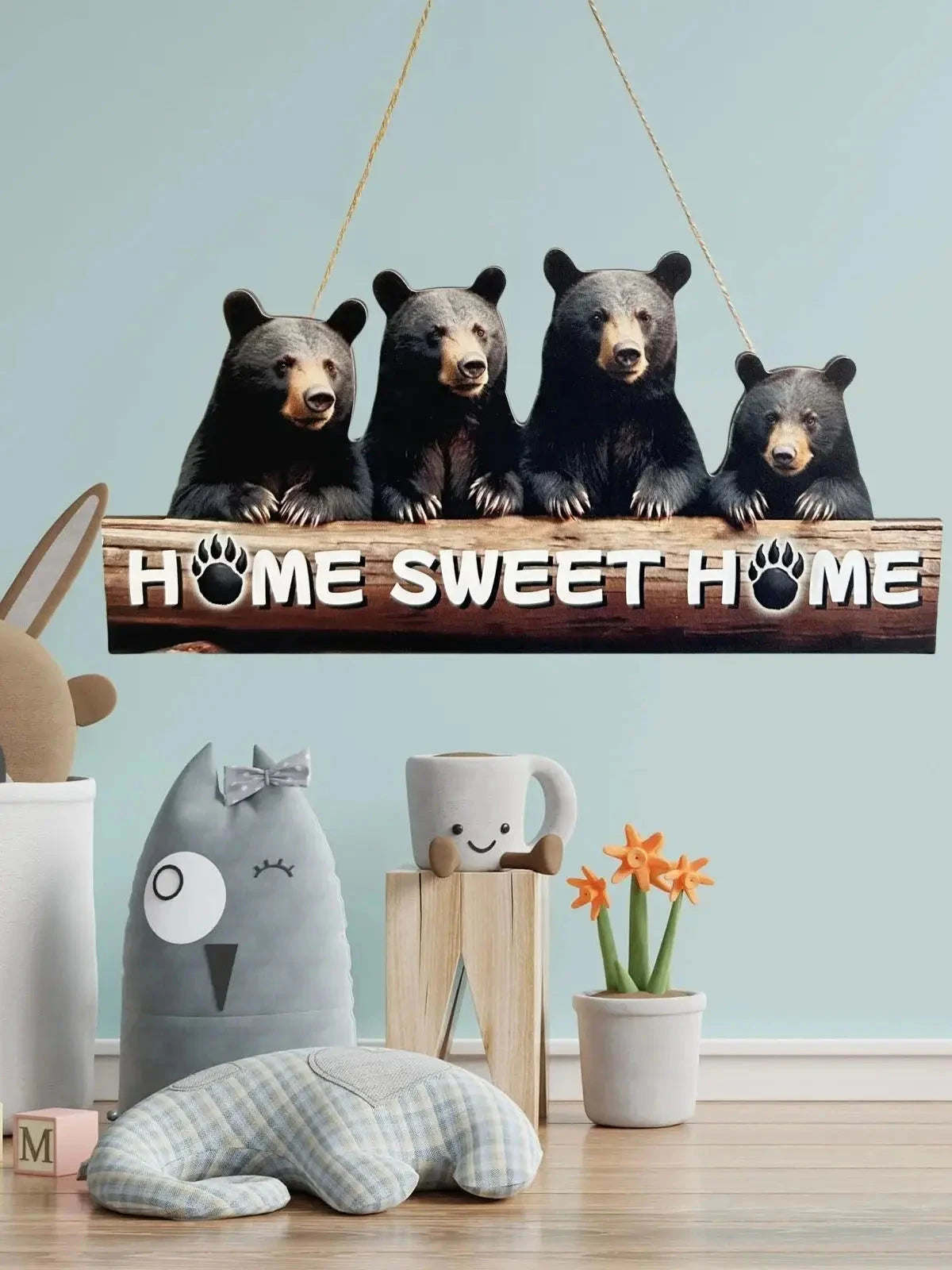 Wooden Inspirational Hanging Wall Art with Rope for Home Decor Julia M LifeStyles