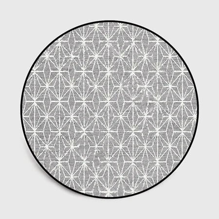 Floral Pattern Round Floor Mat by Julia M Lifestyles - Julia M LifeStyles