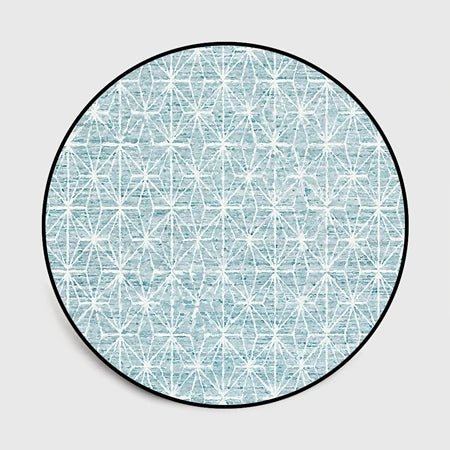 Floral Pattern Round Floor Mat by Julia M Lifestyles - Julia M LifeStyles