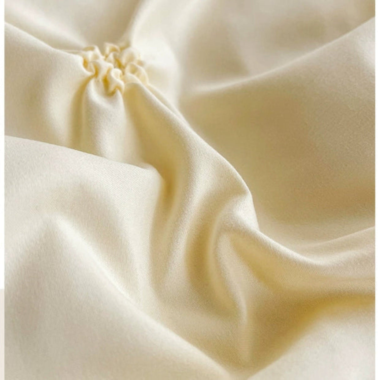 Lovey Cosy South Korea Accessible Luxury New Arrival Twisted Flower Washed Cotton Brushed Princess Cream Yellow Four-Piece Bedding Set - Julia M LifeStyles