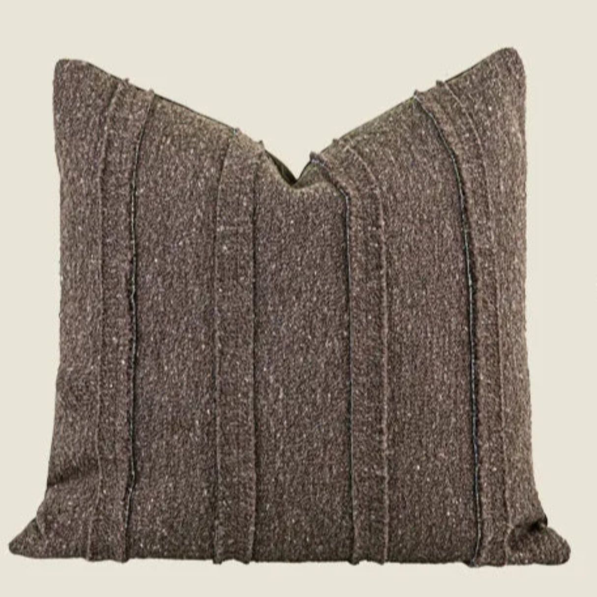 Medieval Coffee Brown Patchwork Cushion Cover - Julia M LifeStyles