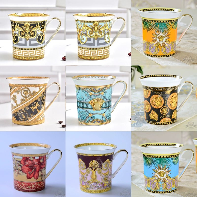 Medusa Milk Cup European Style Bone China Mug Ceramic Cup Cup for Boss Flowering Tea Cup Cup Tea - Julia M LifeStyles