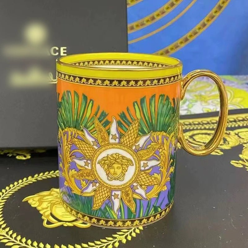 Medusa Milk Cup European Style Bone China Mug Ceramic Cup Cup for Boss Flowering Tea Cup Cup Tea - Julia M LifeStyles