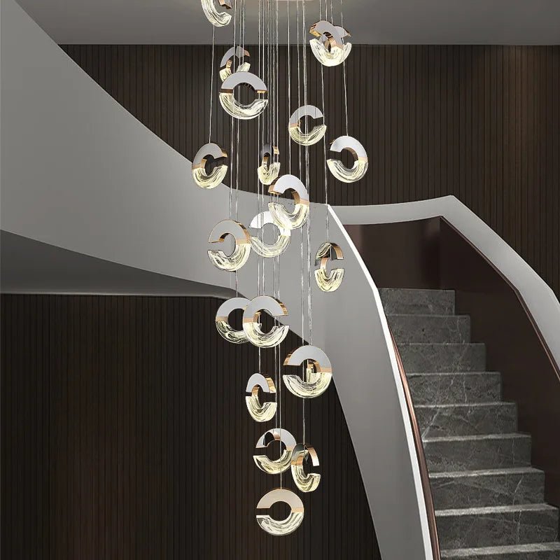 Modern C-type Crystal Pendant Lamp for Luxury Interiors - Julia M LifeStyles