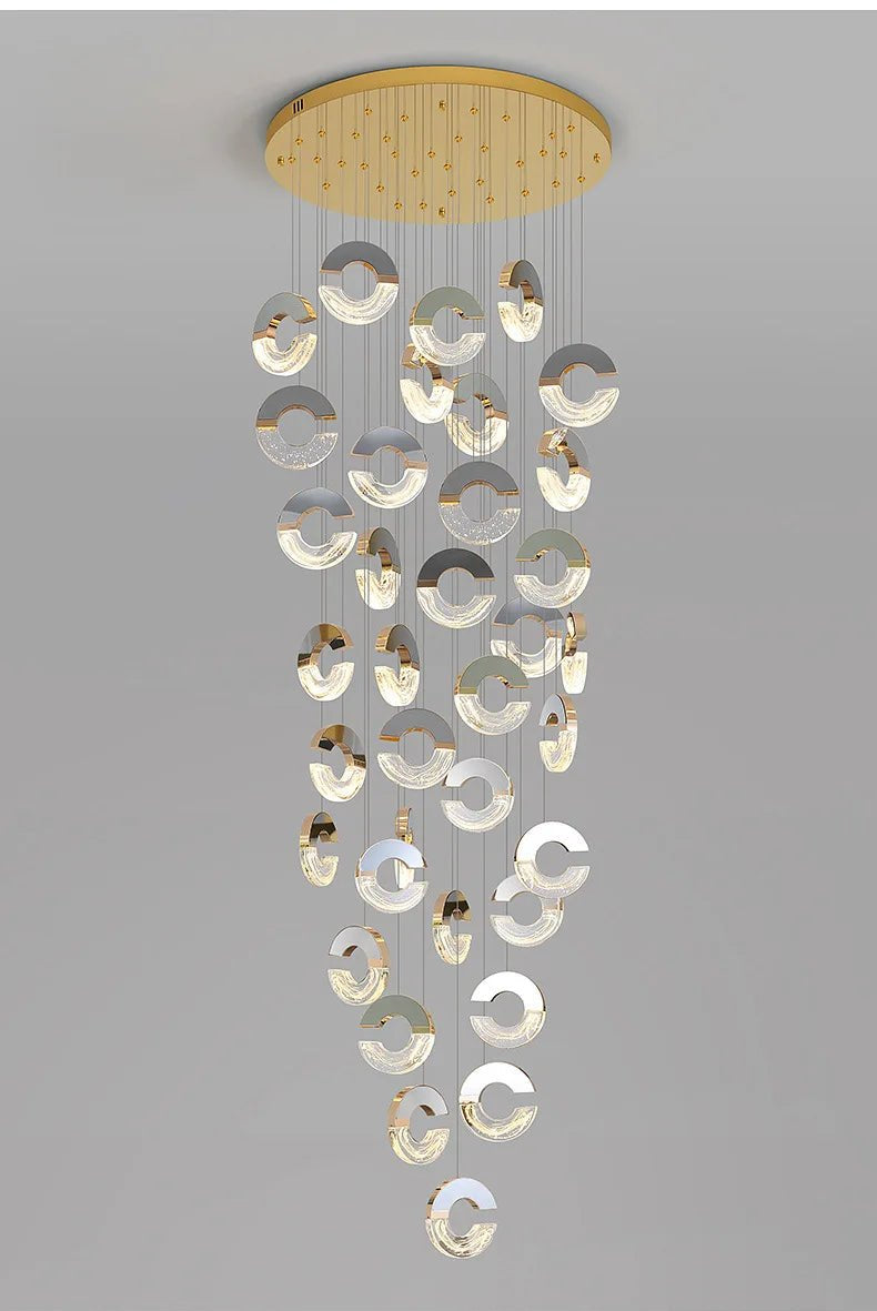 Modern C-type Crystal Pendant Lamp for Luxury Interiors - Julia M LifeStyles