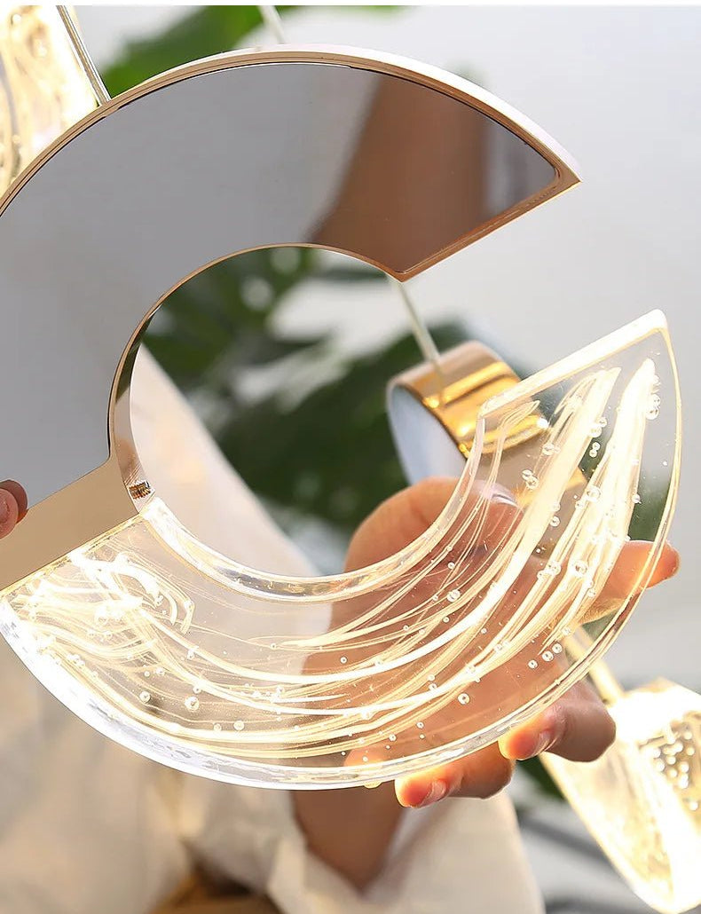 Modern C-type Crystal Pendant Lamp for Luxury Interiors - Julia M LifeStyles
