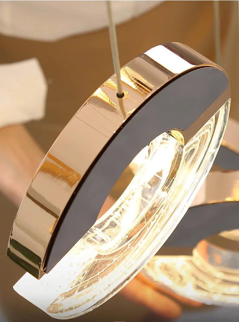 Modern C-type Crystal Pendant Lamp for Luxury Interiors - Julia M LifeStyles
