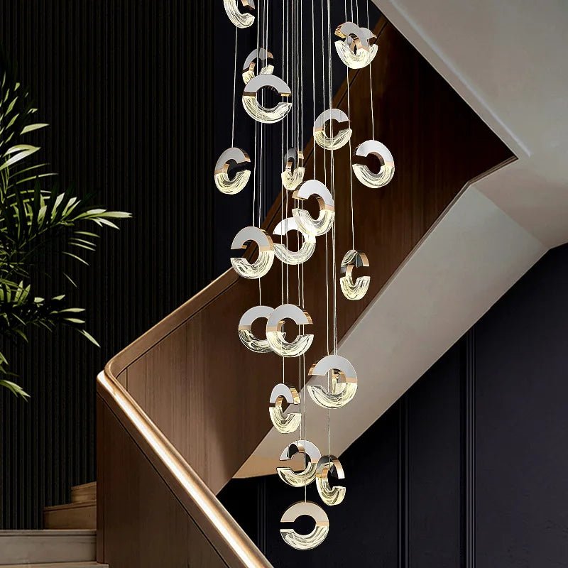 Modern C-type Crystal Pendant Lamp for Luxury Interiors - Julia M LifeStyles