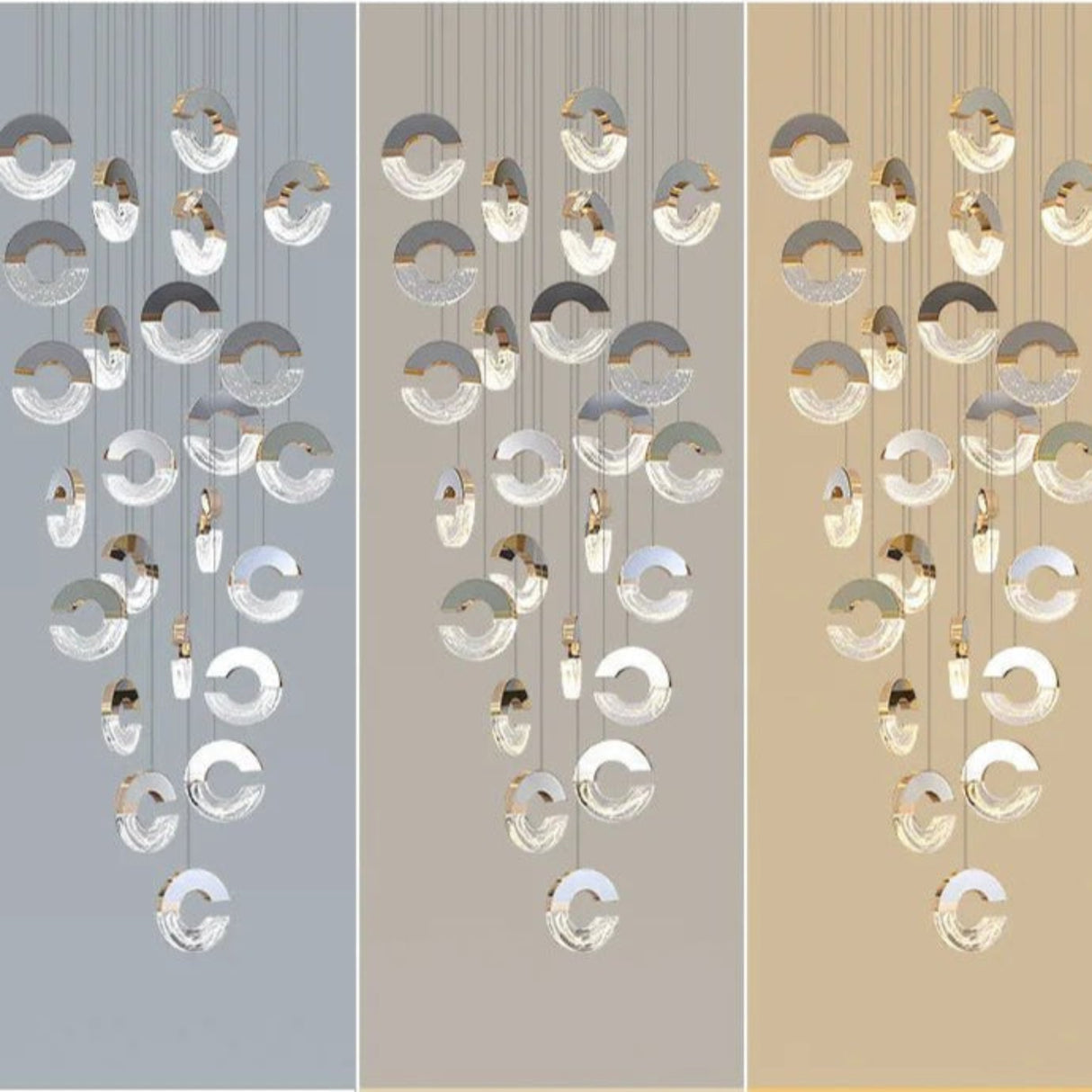 Modern C-type Crystal Pendant Lamp for Luxury Interiors - Julia M LifeStyles