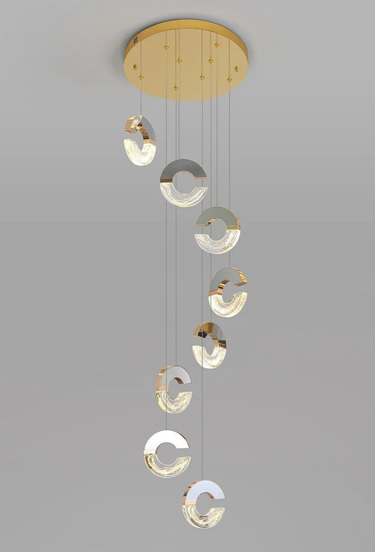 Modern C-type Crystal Pendant Lamp for Luxury Interiors - Julia M LifeStyles