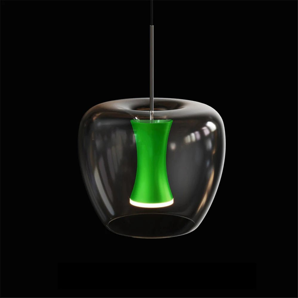 Modern Glass LED Pendant Lights Clear Hanging Lamp - Julia M LifeStyles