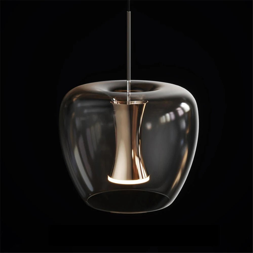 Modern Glass LED Pendant Lights Clear Hanging Lamp - Julia M LifeStyles