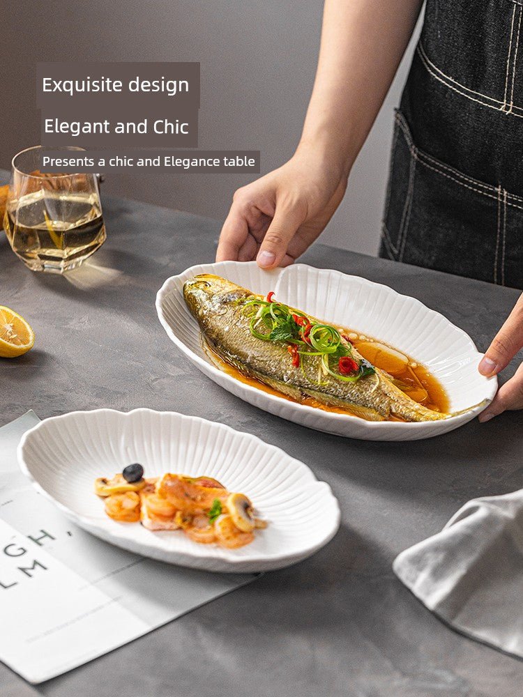 Modern Housewife Special Classy Oval Deep Plates Steamed Fish - Julia M LifeStyles