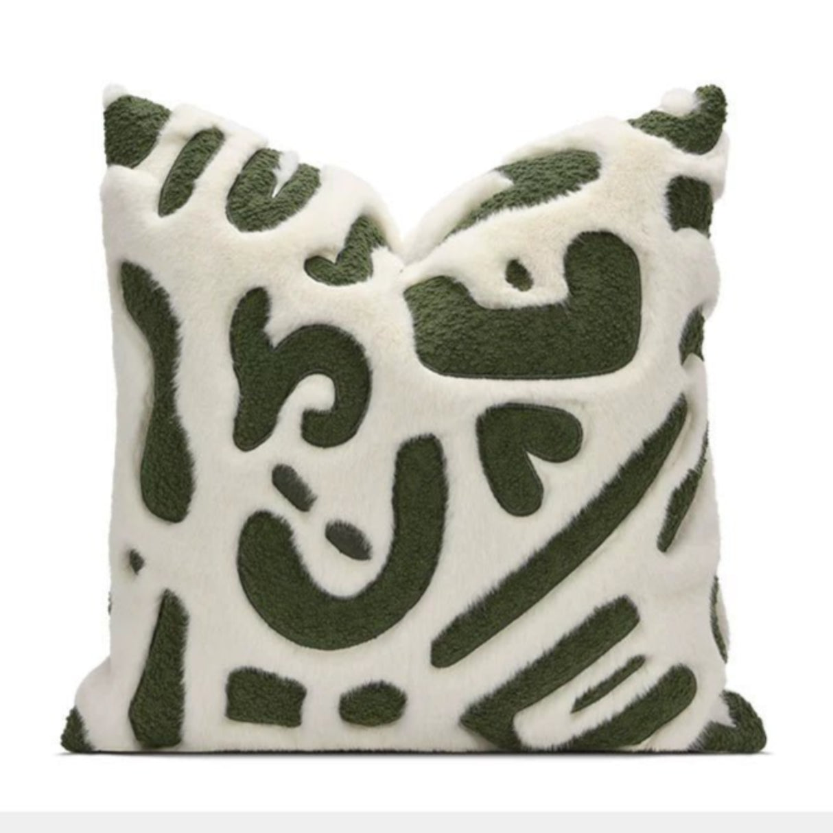 Modern Minimalist Ins Style Cream Style Pillow Classy Green Abstract Graphic Accessible Luxury Classy Hotel Sofa Cushion - Julia M LifeStyles