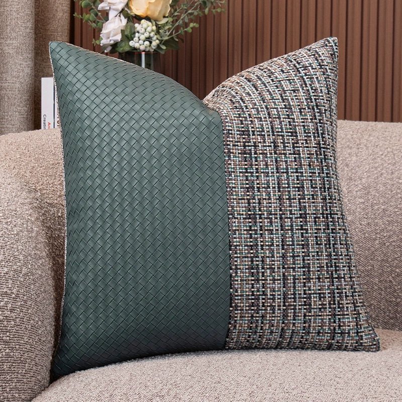 Modern Minimalist Sofa Cushion Patchwork Affordable Luxury Style Fancy Living Room Waist Pillow Bed Head Backrest Cushion with Core - Julia M LifeStyles