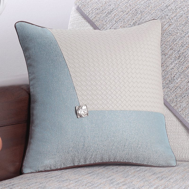 Modern Minimalist Sofa Cushion Patchwork Affordable Luxury Style Fancy Living Room Waist Pillow Bed Head Backrest Cushion with Core - Julia M LifeStyles