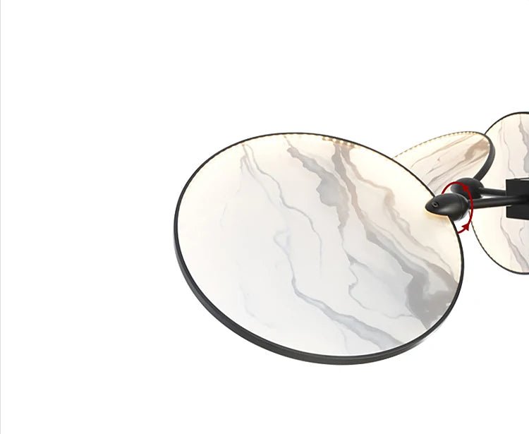 Modern Vintage LED Pendant Light – Iron and Marble Chandelier - Julia M LifeStyles