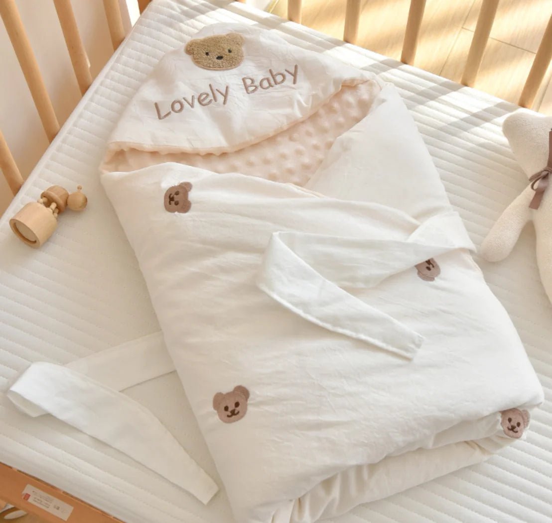 Newborn Baby Blanket Envelope Swaddle Wrap Baby Receiving Blankets Boy Girl Cotton Soft Infant Sleep Sack Crib Stroller Blanket - Julia M LifeStyles