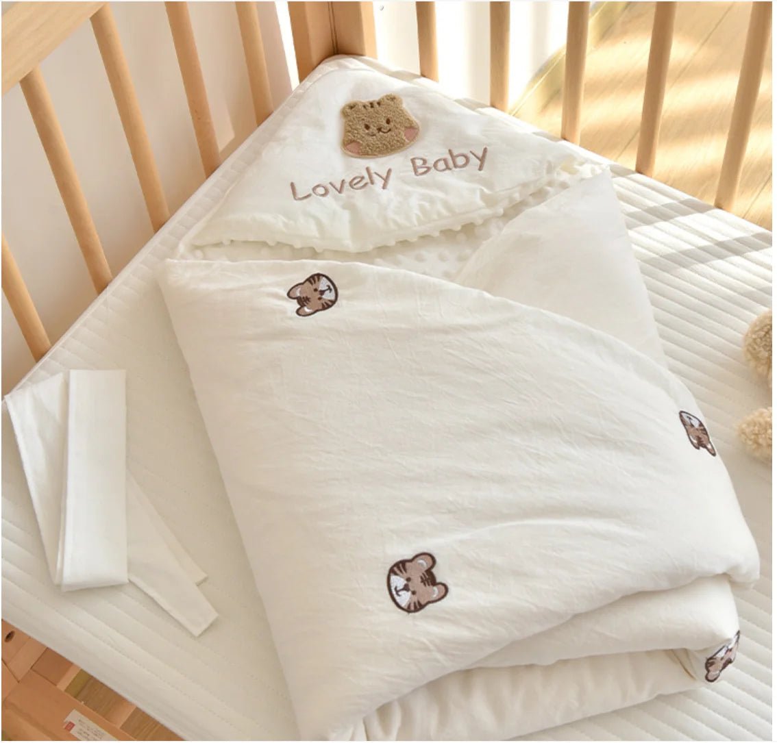 Newborn Baby Blanket Envelope Swaddle Wrap Baby Receiving Blankets Boy Girl Cotton Soft Infant Sleep Sack Crib Stroller Blanket - Julia M LifeStyles