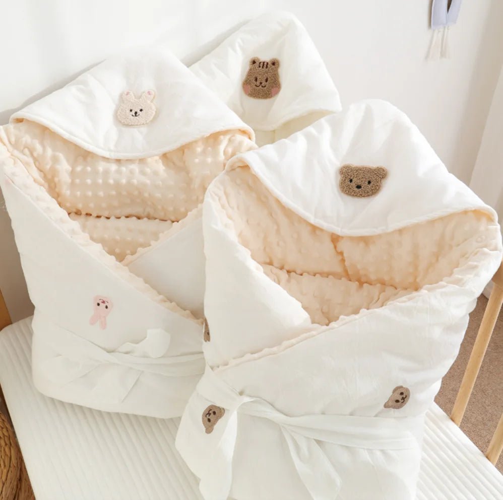 Newborn Baby Blanket Envelope Swaddle Wrap Baby Receiving Blankets Boy Girl Cotton Soft Infant Sleep Sack Crib Stroller Blanket - Julia M LifeStyles