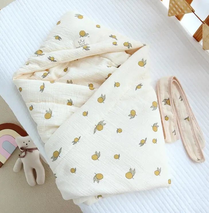 Newborn Baby Blanket Envelope Swaddle Wrap Baby Receiving Blankets Boy Girl Cotton Soft Infant Sleep Sack Crib Stroller Blanket - Julia M LifeStyles