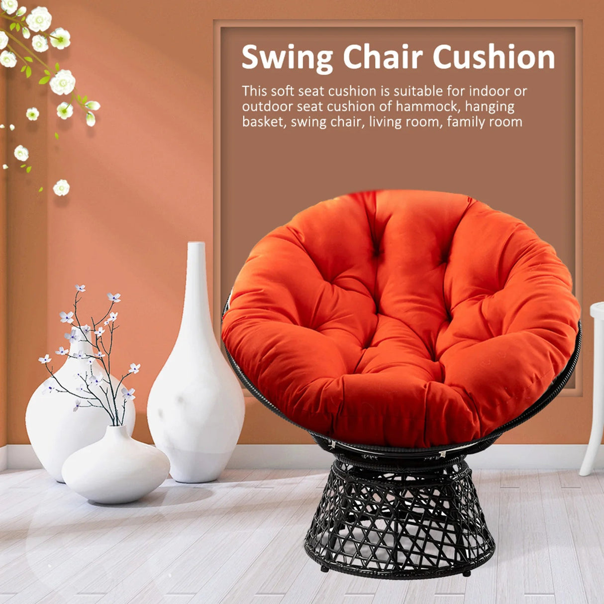 Papasan Chair Cushion Seat Cushion Round Chair Pad Homes Floor Cushion For Home Decoration Soft Swing Chair Cushion Classical - Julia M LifeStyles