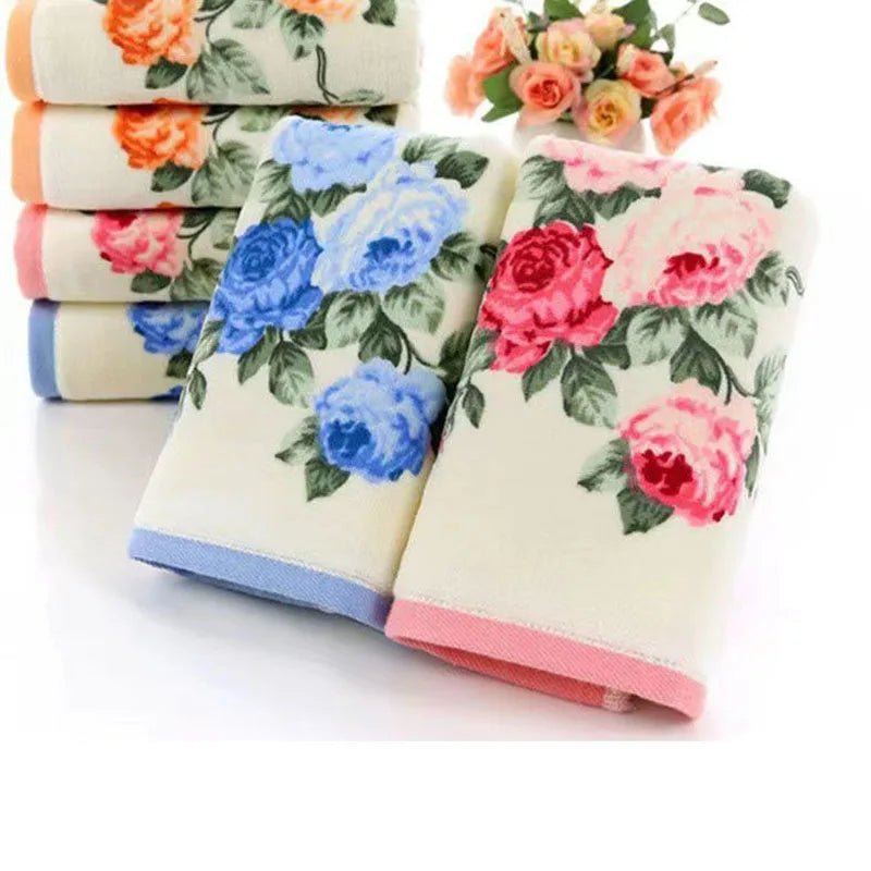 Print Cotton Bath Towel - Quick-Dry & Machine Washable - Julia M LifeStyles